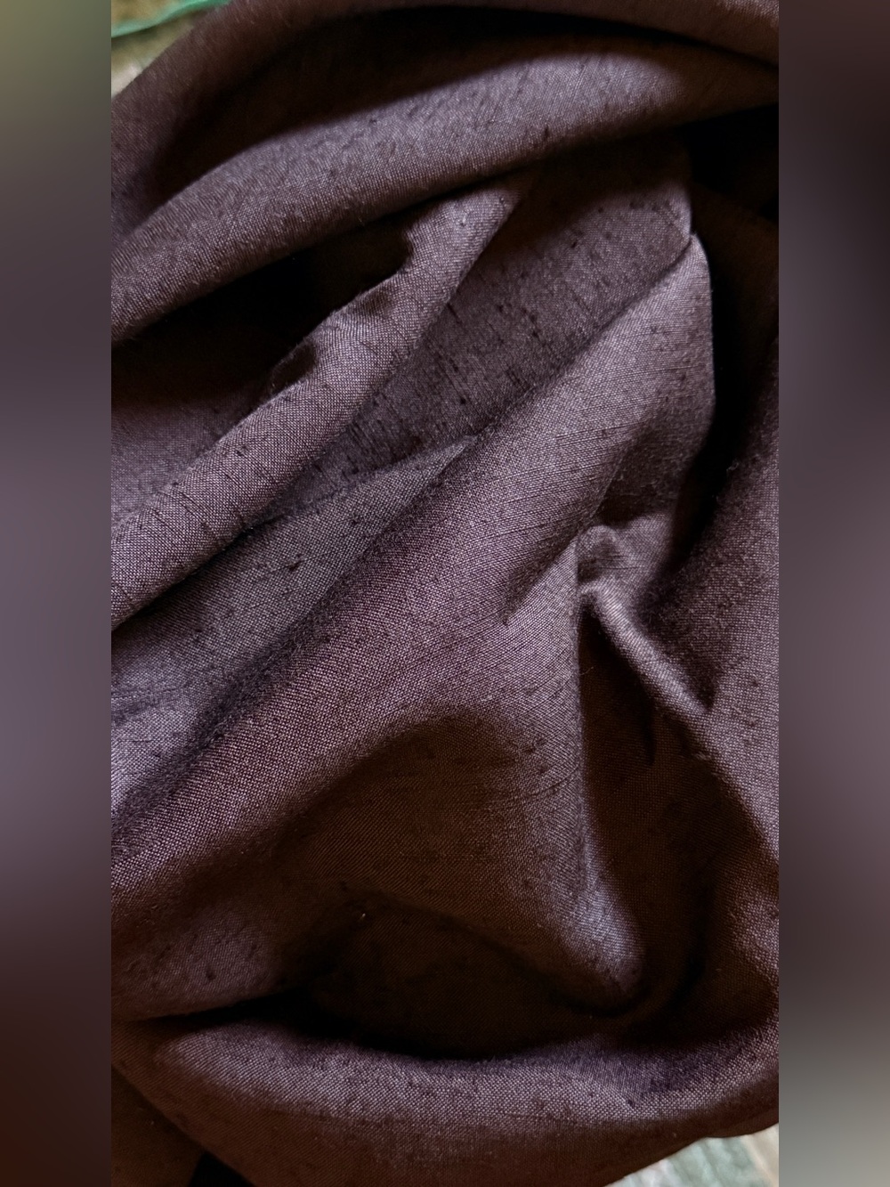 Vintage Brown Slub Fabric 56” x 110” Lot Natural Fiber Made in Holland